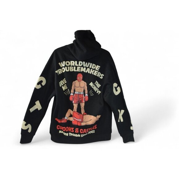 Crooks & Castles Street Fight Champs Hoodie Size L Boxing Graphic NWT - Picture 3 of 4
